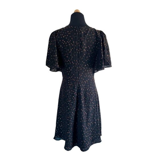 MADEWELL Cape-Sleeve Mini Dress in Metallic Dots Item AF239 Size 4 MSRP$ 148 - Picture 10 of 11